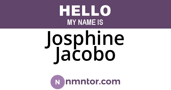 Josphine Jacobo