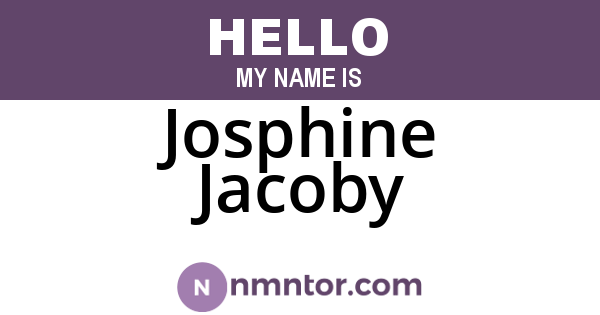 Josphine Jacoby