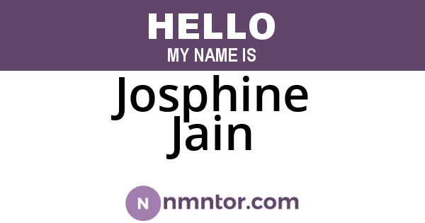 Josphine Jain