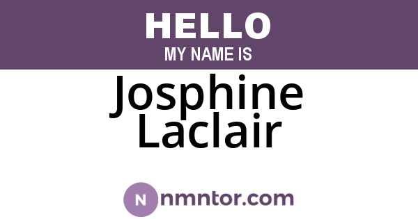 Josphine Laclair