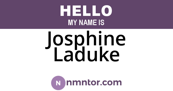 Josphine Laduke