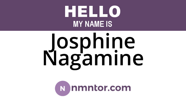 Josphine Nagamine