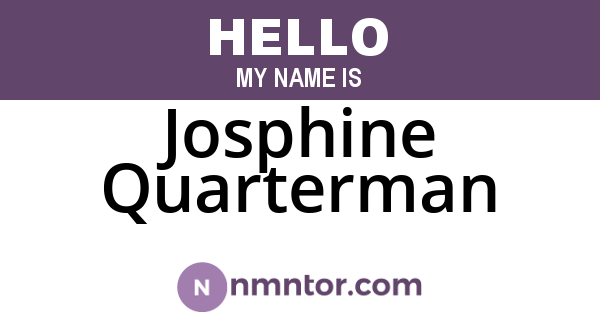 Josphine Quarterman