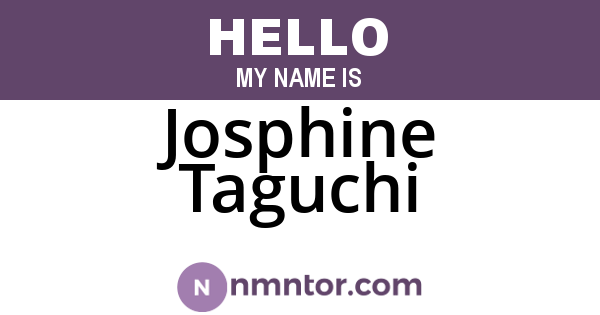 Josphine Taguchi