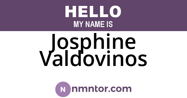 Josphine Valdovinos