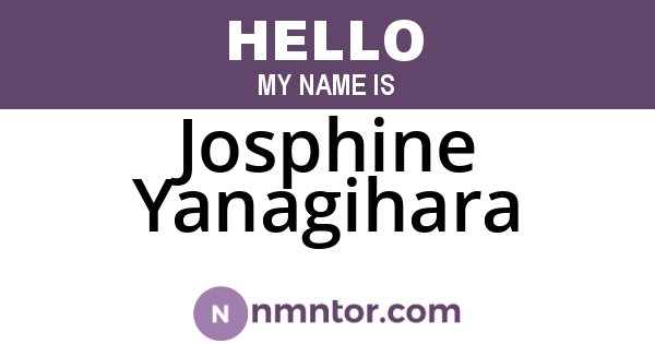 Josphine Yanagihara
