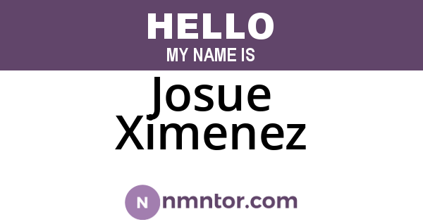 Josue Ximenez