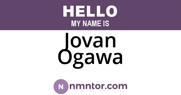 Jovan Ogawa