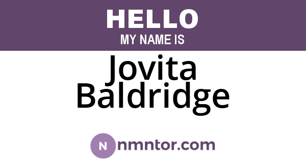 Jovita Baldridge