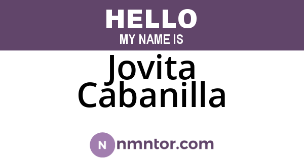 Jovita Cabanilla