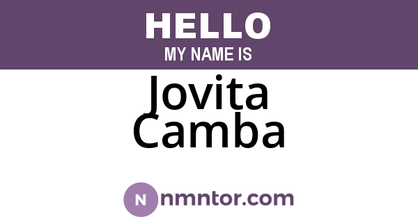 Jovita Camba