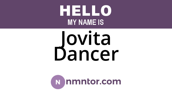 Jovita Dancer