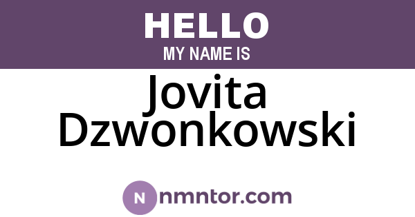 Jovita Dzwonkowski
