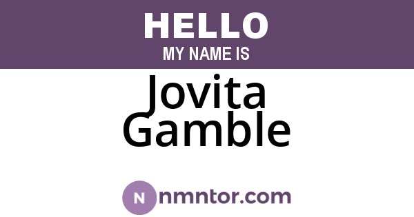 Jovita Gamble