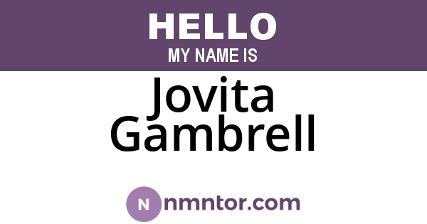 Jovita Gambrell