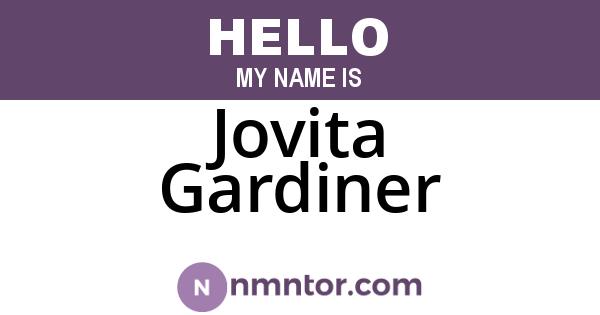 Jovita Gardiner
