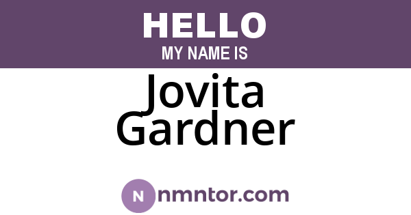 Jovita Gardner