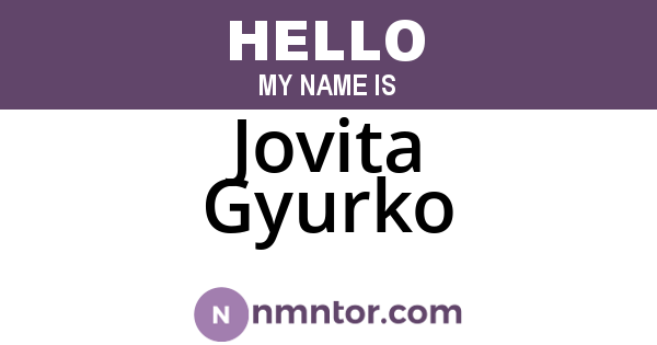 Jovita Gyurko