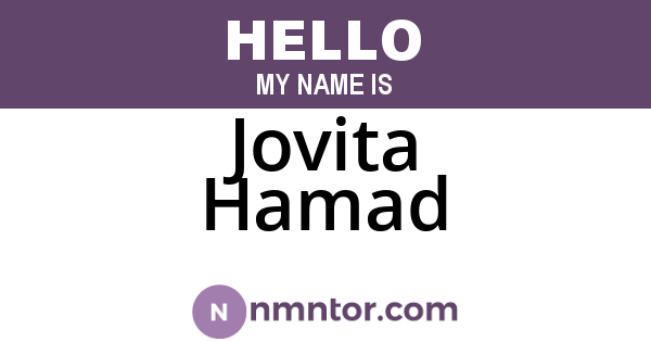 Jovita Hamad