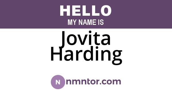 Jovita Harding