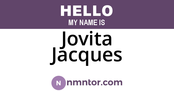 Jovita Jacques