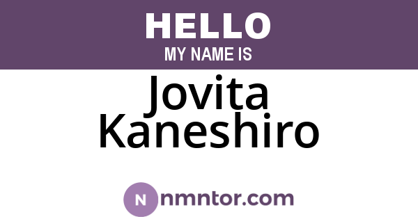 Jovita Kaneshiro
