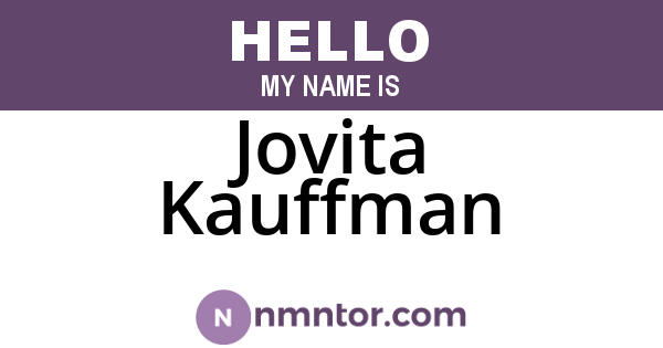 Jovita Kauffman