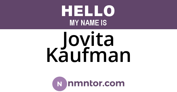 Jovita Kaufman
