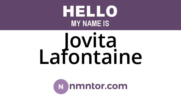 Jovita Lafontaine
