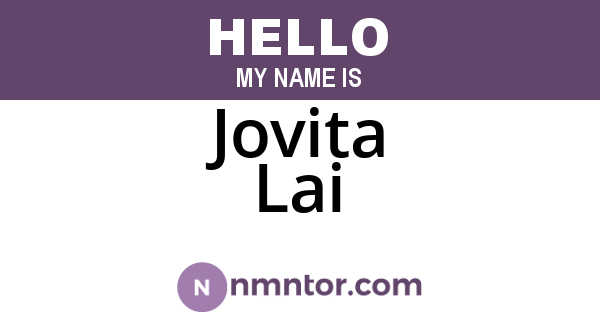 Jovita Lai