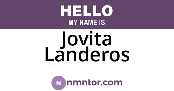 Jovita Landeros