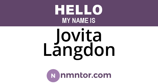 Jovita Langdon