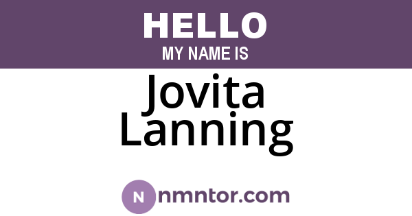 Jovita Lanning