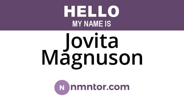 Jovita Magnuson