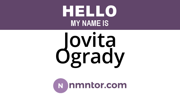 Jovita Ogrady