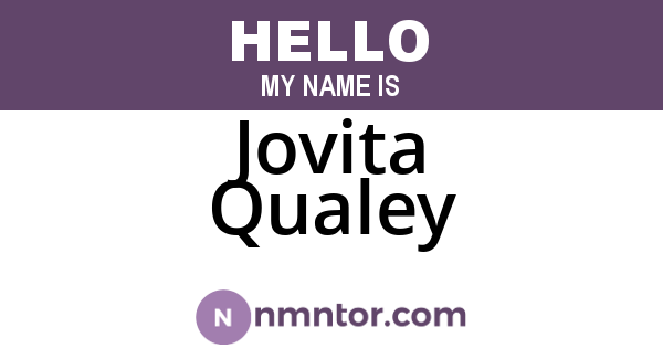 Jovita Qualey