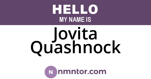 Jovita Quashnock