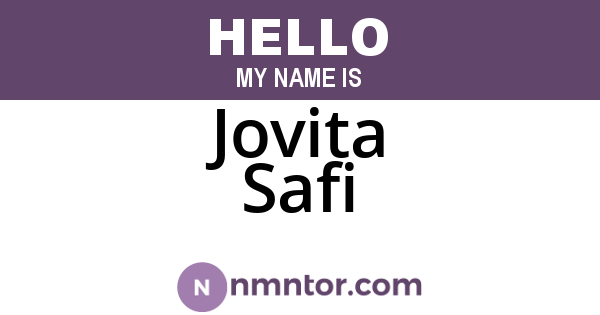 Jovita Safi