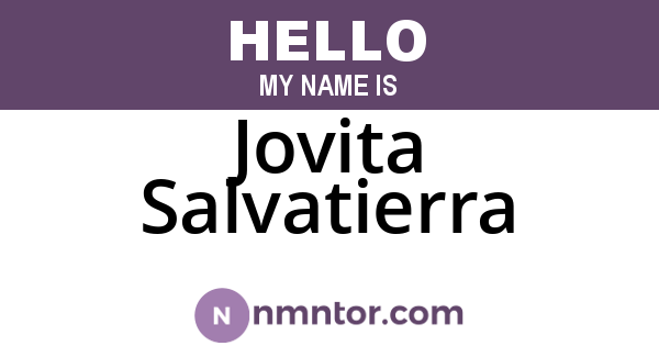 Jovita Salvatierra