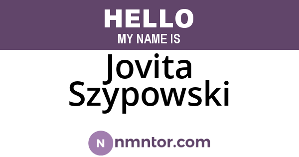 Jovita Szypowski