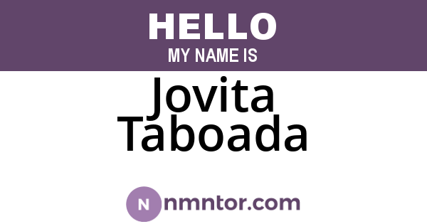 Jovita Taboada