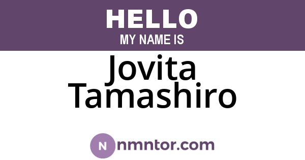 Jovita Tamashiro
