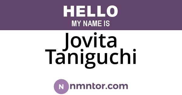Jovita Taniguchi