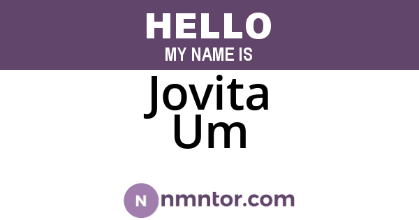 Jovita Um
