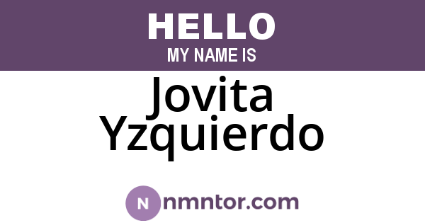 Jovita Yzquierdo