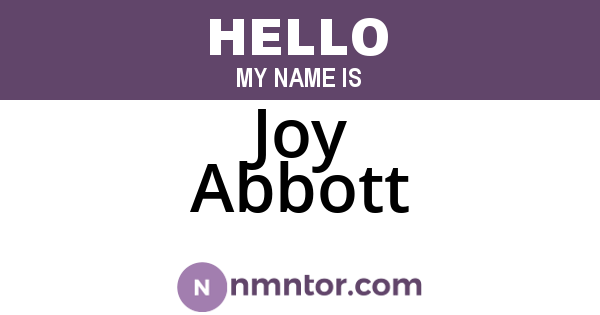 Joy Abbott