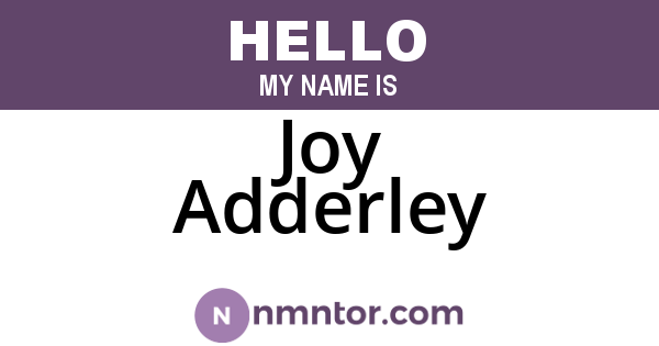 Joy Adderley