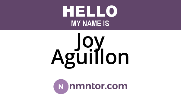 Joy Aguillon
