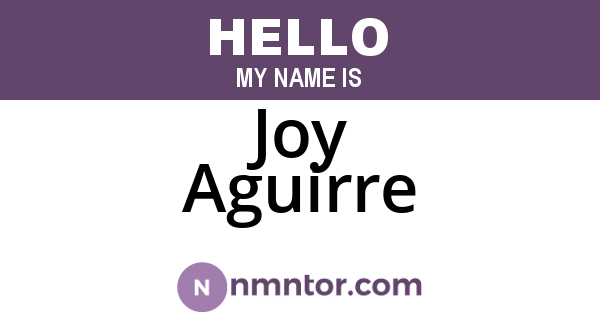 Joy Aguirre