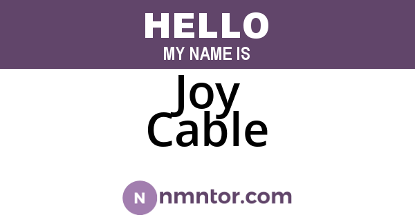 Joy Cable